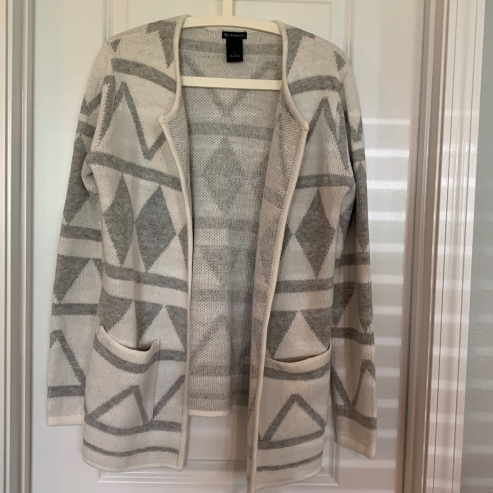 Grey and Cream sweater